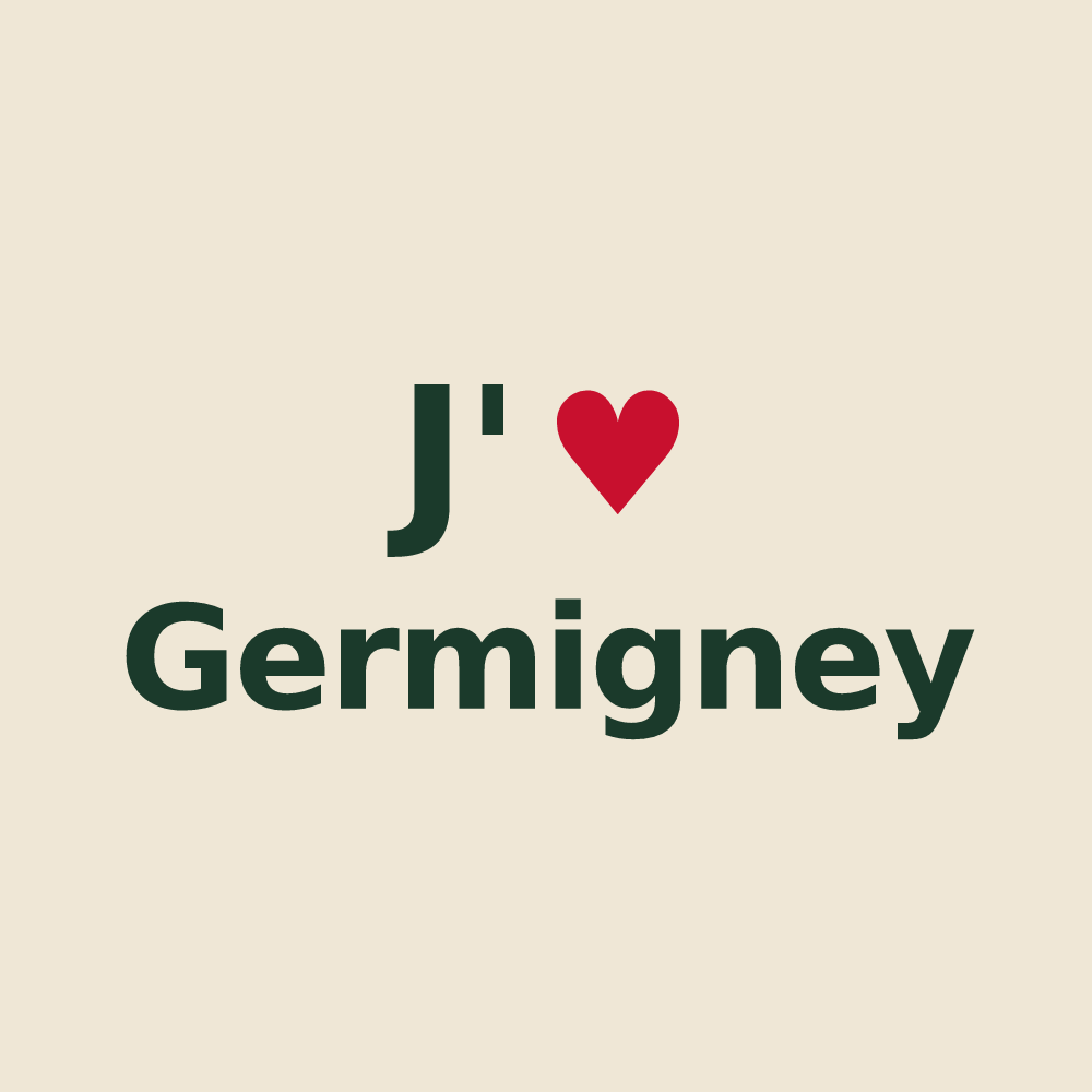 Tote bag personnalisé Germigney — design J'aime Germigney