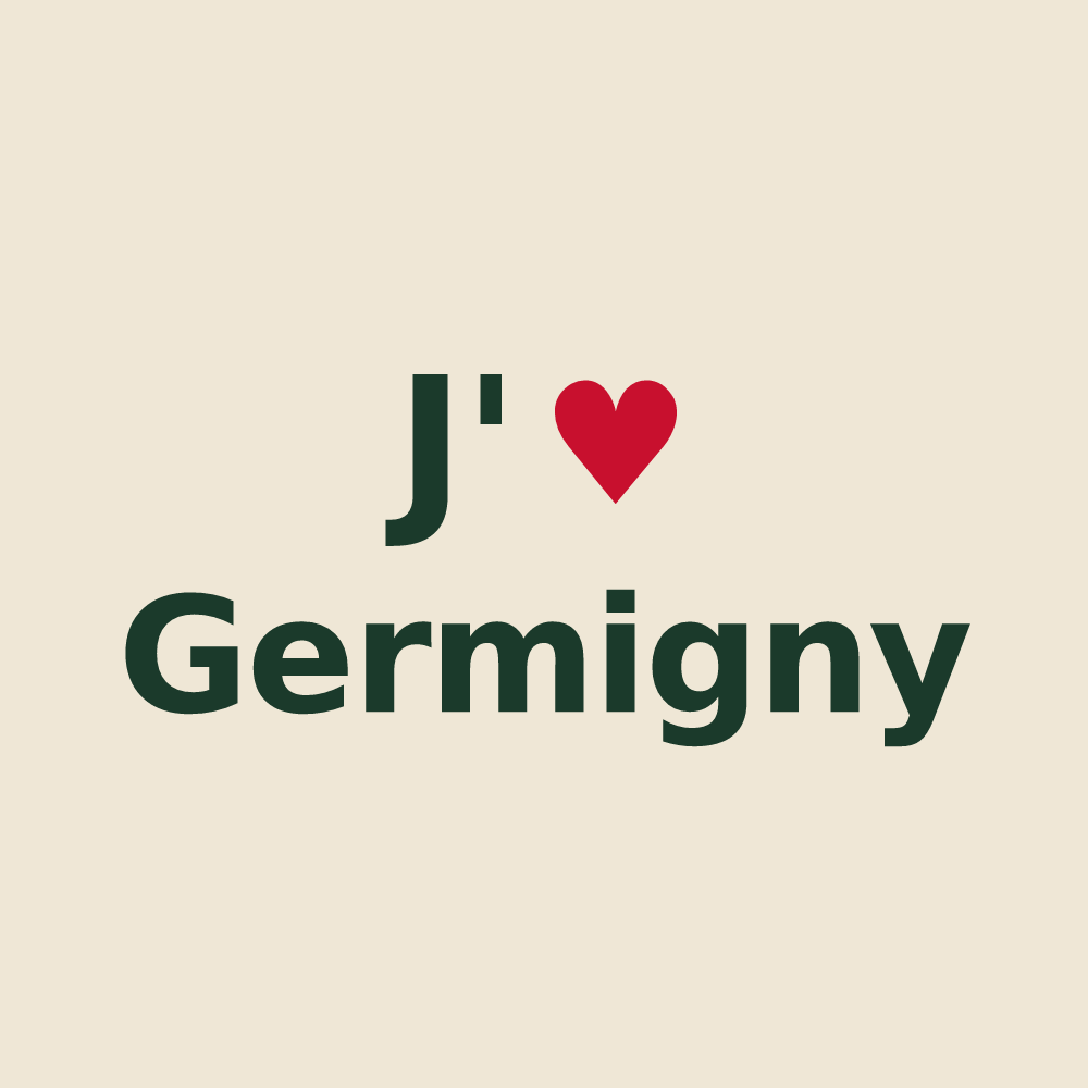 Tote bag personnalisé Germigny — design J'aime Germigny