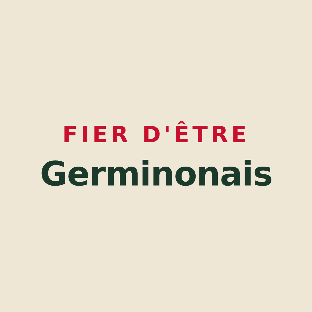 Tote bag « Fier d'être Germinonais » — design pour Germinon
