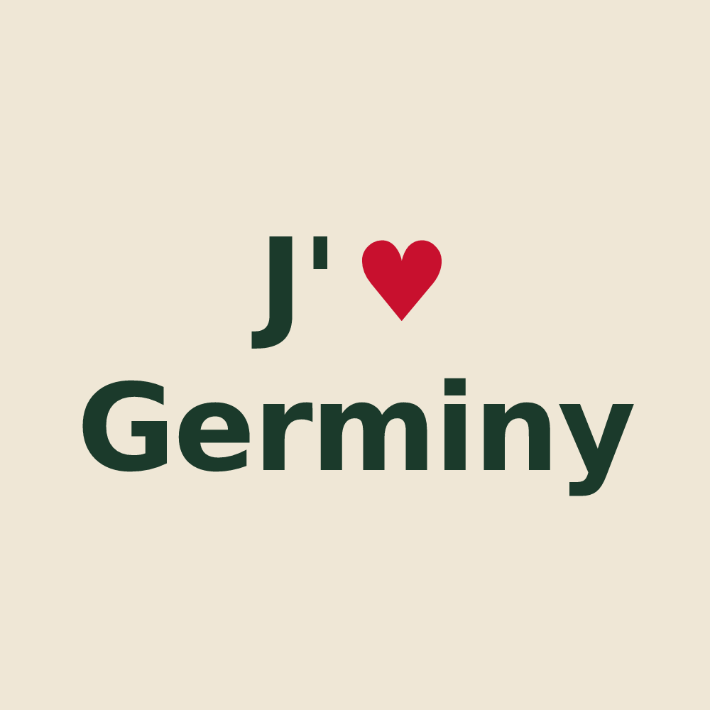 Tote bag personnalisé Germiny — design J'aime Germiny