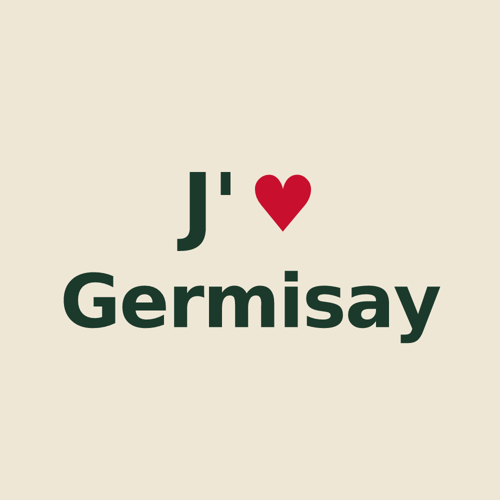 Tote bag personnalisé Germisay — design J'aime Germisay