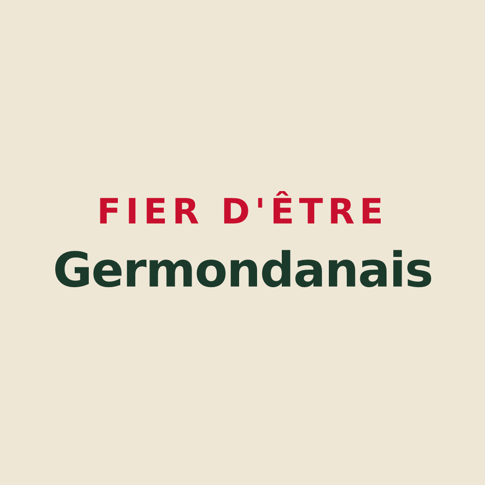 Tote bag « Fier d'être Germondanais » — design pour Germondans