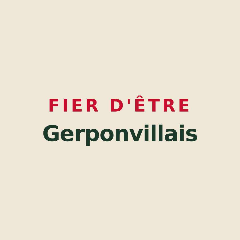 Tote bag « Fier d'être Gerponvillais » — design pour Gerponville