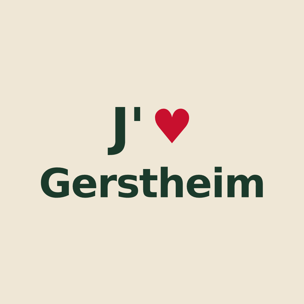 Tote bag personnalisé Gerstheim — design J'aime Gerstheim