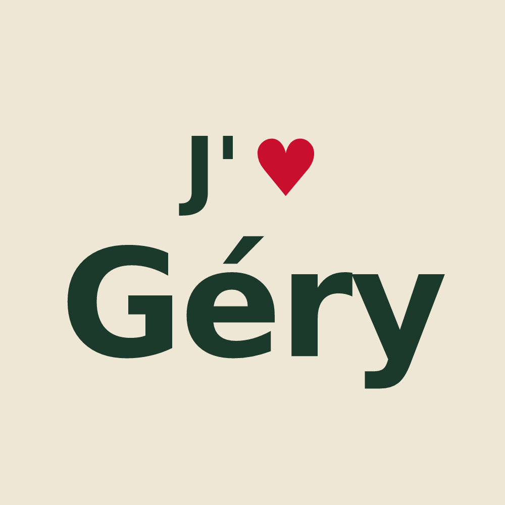 Tote bag personnalisé Géry — design J'aime Géry