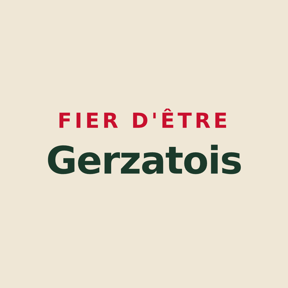 Tote bag « Fier d'être Gerzatois » — design pour Gerzat