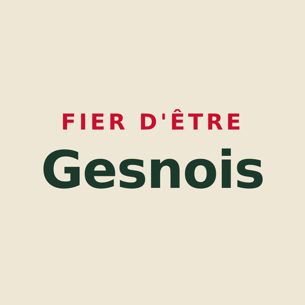 Tote bag « Fier d'être Gesnois » — design pour Gesnes-le-Gandelin