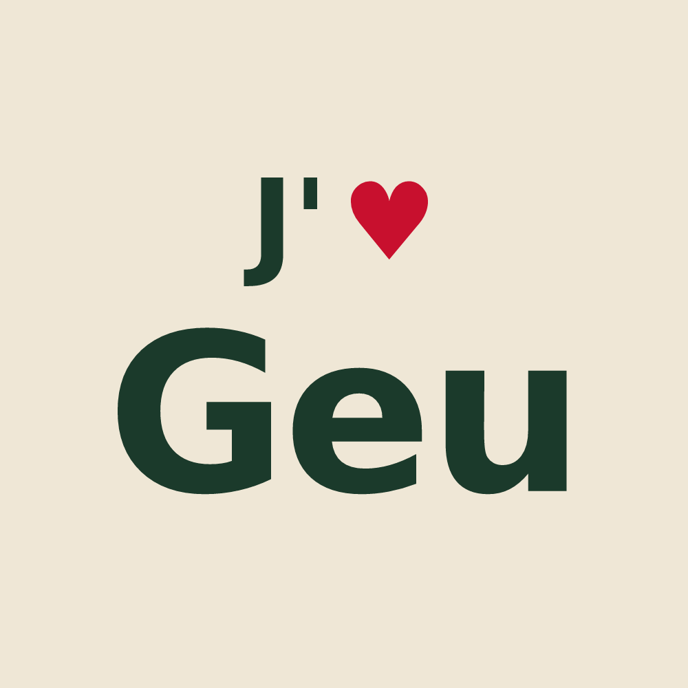 Tote bag personnalisé Geu — design J'aime Geu