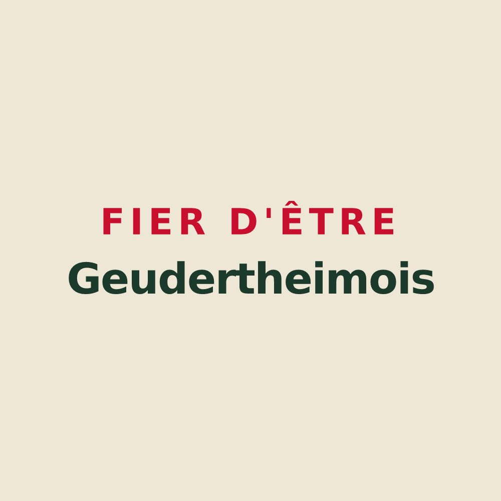 Tote bag « Fier d'être Geudertheimois » — design pour Geudertheim