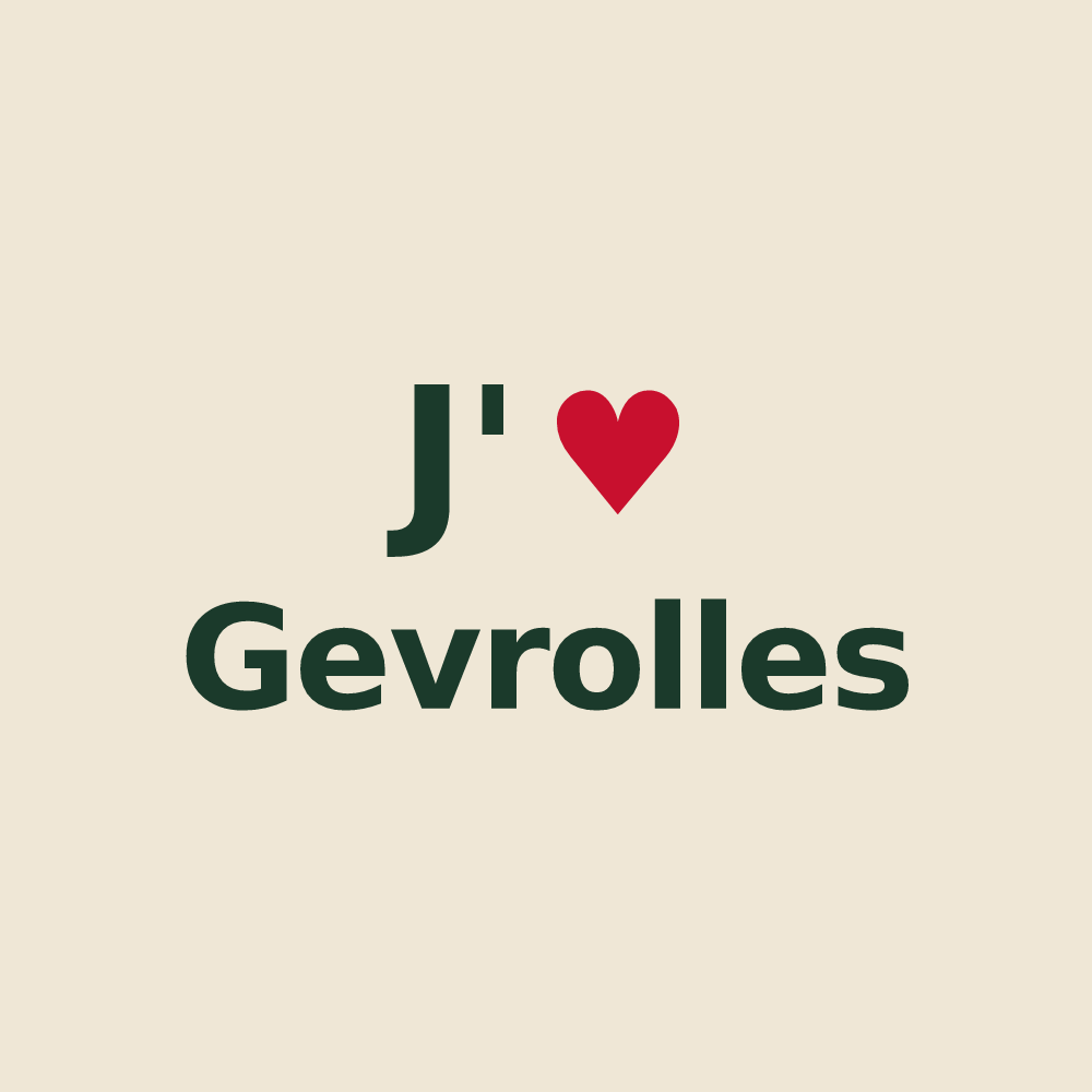 Tote bag personnalisé Gevrolles — design J'aime Gevrolles