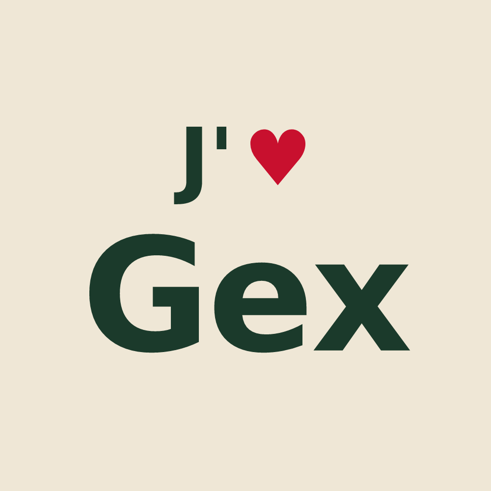 Tote bag personnalisé Gex — design J'aime Gex
