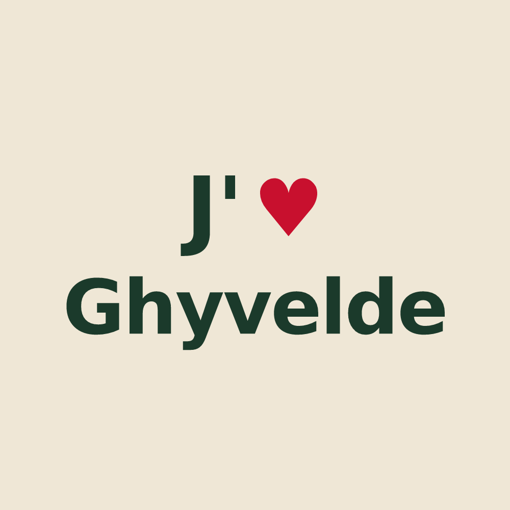Tote bag personnalisé Ghyvelde — design J'aime Ghyvelde