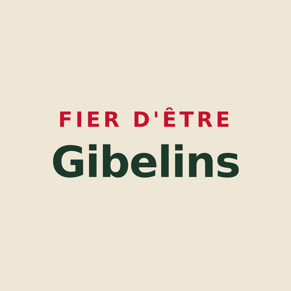 Tote bag « Fier d'être Gibelins » — design pour Gibel