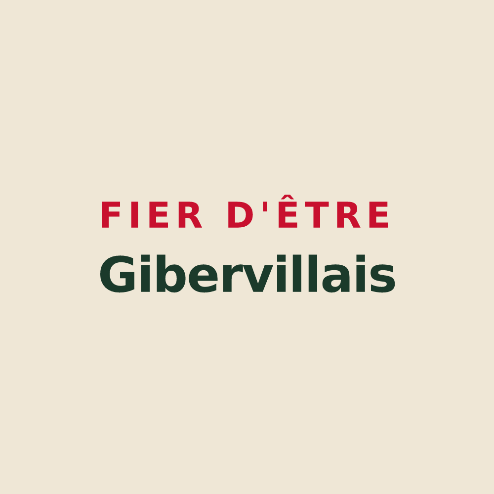 Tote bag « Fier d'être Gibervillais » — design pour Giberville