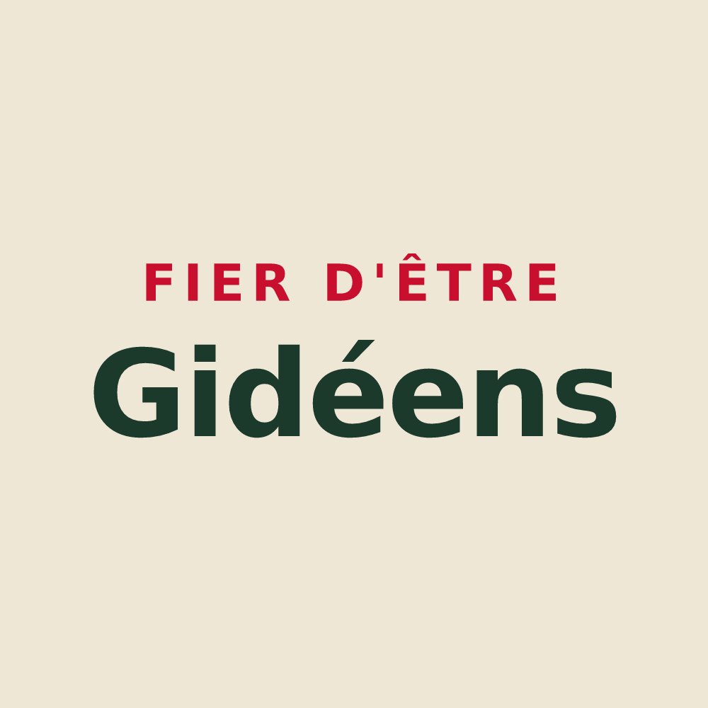 Tote bag « Fier d'être Gidéens » — design pour Gidy