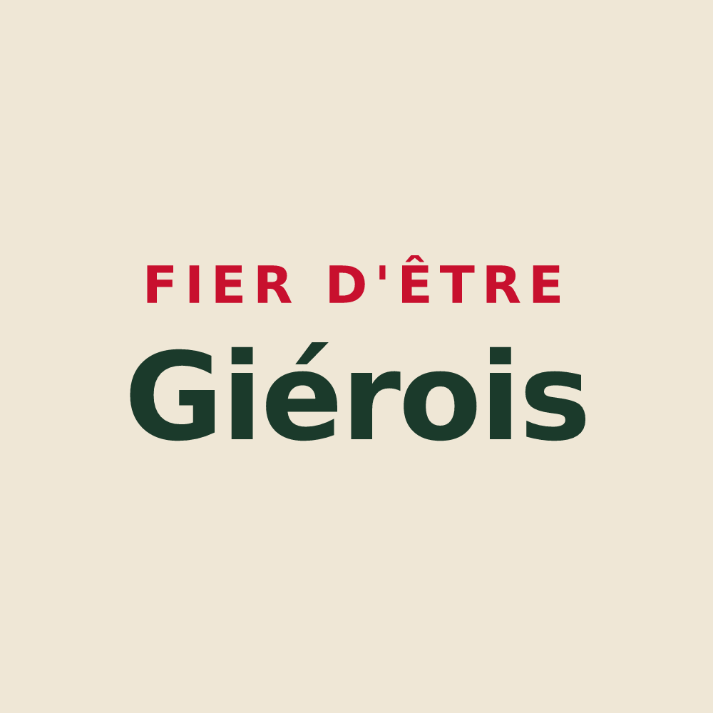 Tote bag « Fier d'être Giérois » — design pour Gières