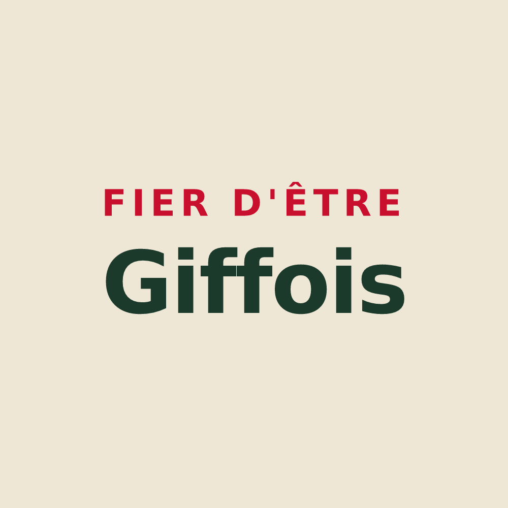 Tote bag « Fier d'être Giffois » — design pour Gif-sur-Yvette