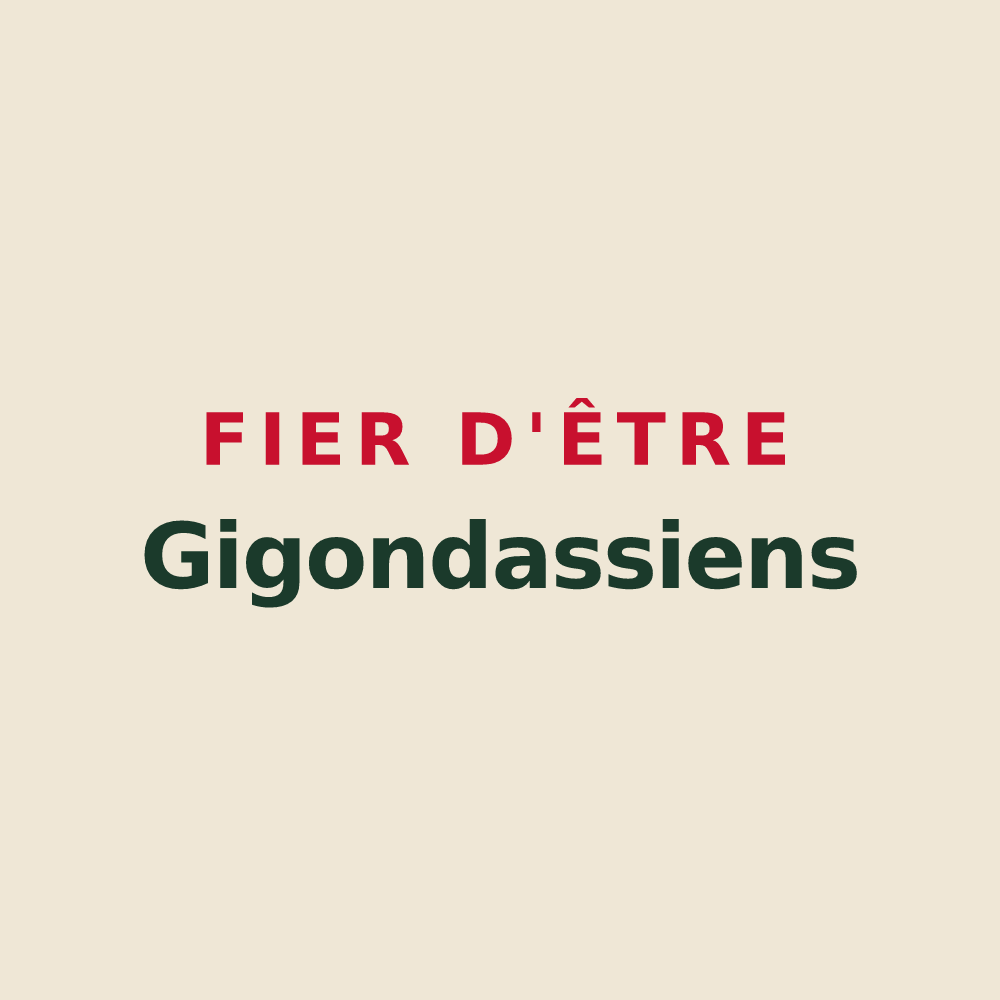 Tote bag « Fier d'être Gigondassiens » — design pour Gigondas
