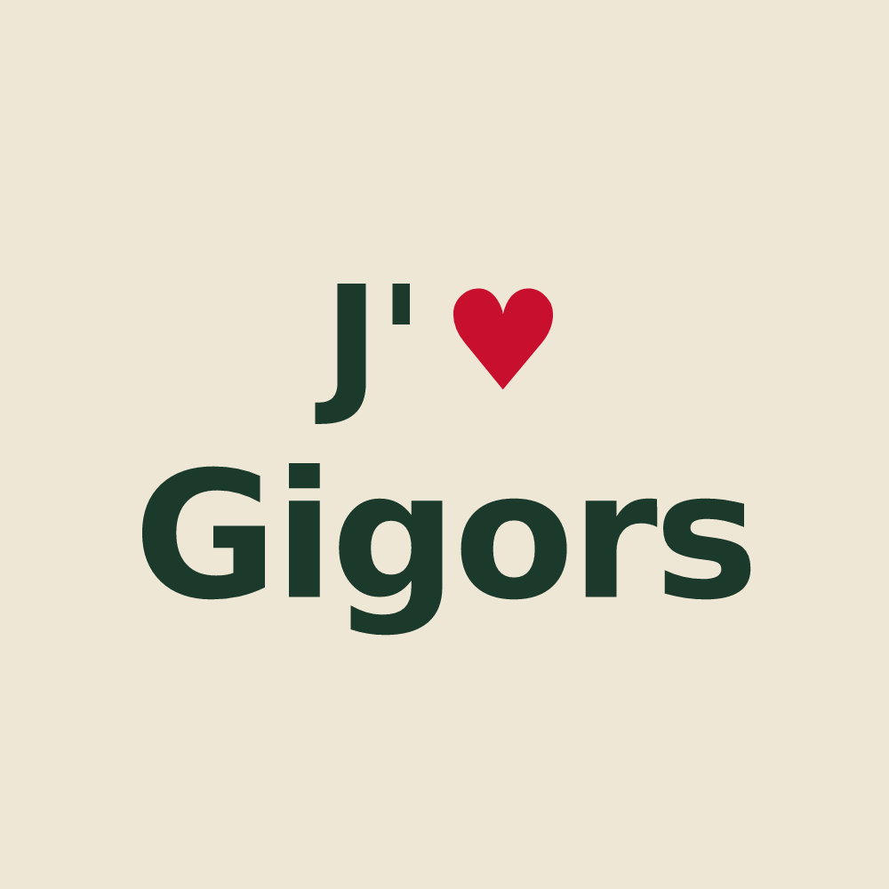 Tote bag personnalisé Gigors — design J'aime Gigors