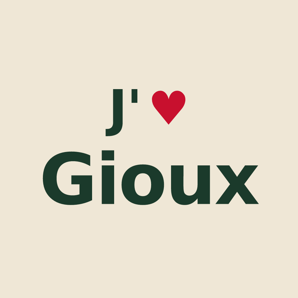 Tote bag personnalisé Gioux — design J'aime Gioux