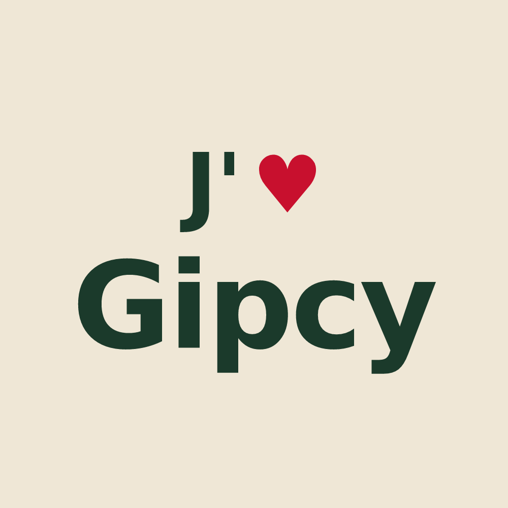 Tote bag personnalisé Gipcy — design J'aime Gipcy