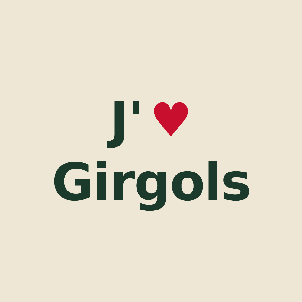 Tote bag personnalisé Girgols — design J'aime Girgols