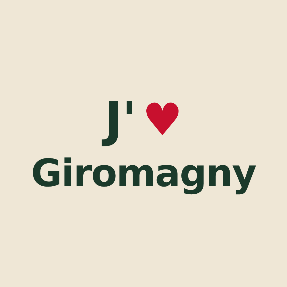 Tote bag personnalisé Giromagny — design J'aime Giromagny