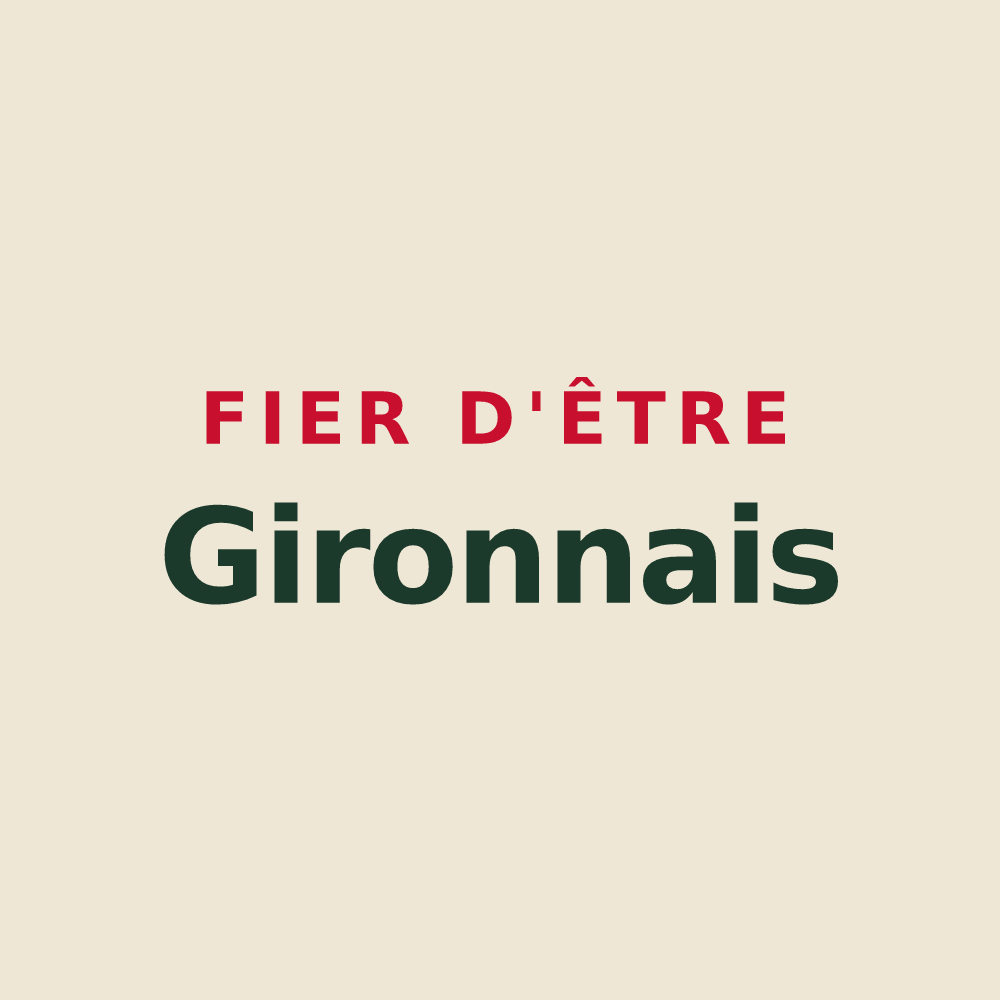 Tote bag « Fier d'être Gironnais » — design pour Giron