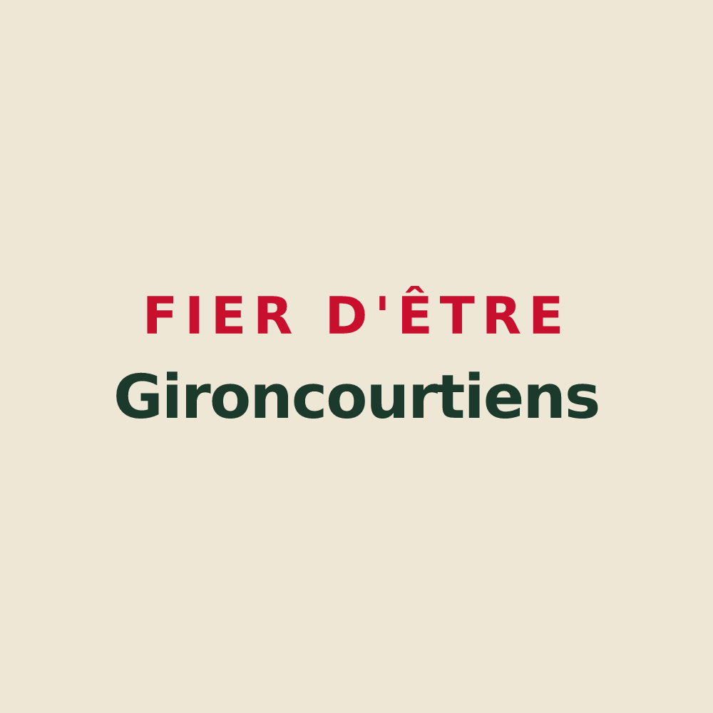 Tote bag « Fier d'être Gironcourtiens » — design pour Gironcourt-sur-Vraine