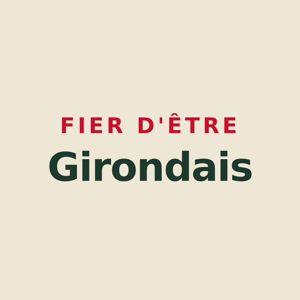Tote bag « Fier d'être Girondais » — design pour Gironde-sur-Dropt