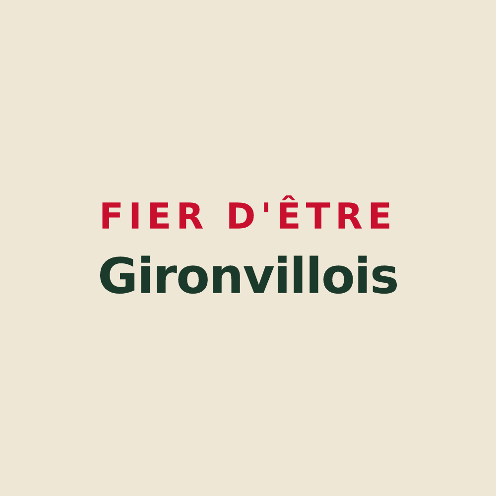 Tote bag « Fier d'être Gironvillois » — design pour Gironville