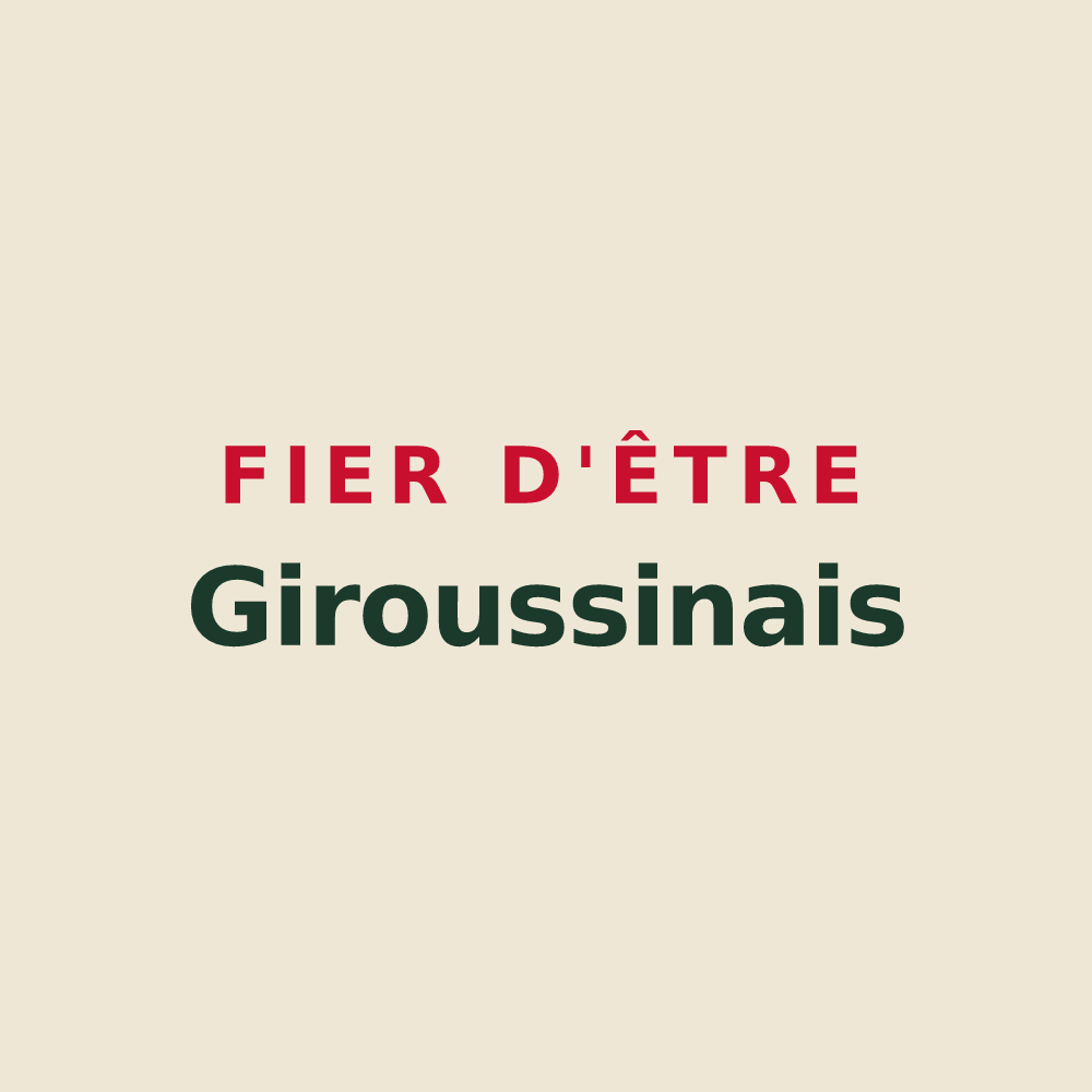 Tote bag « Fier d'être Giroussinais » — design pour Giroussens