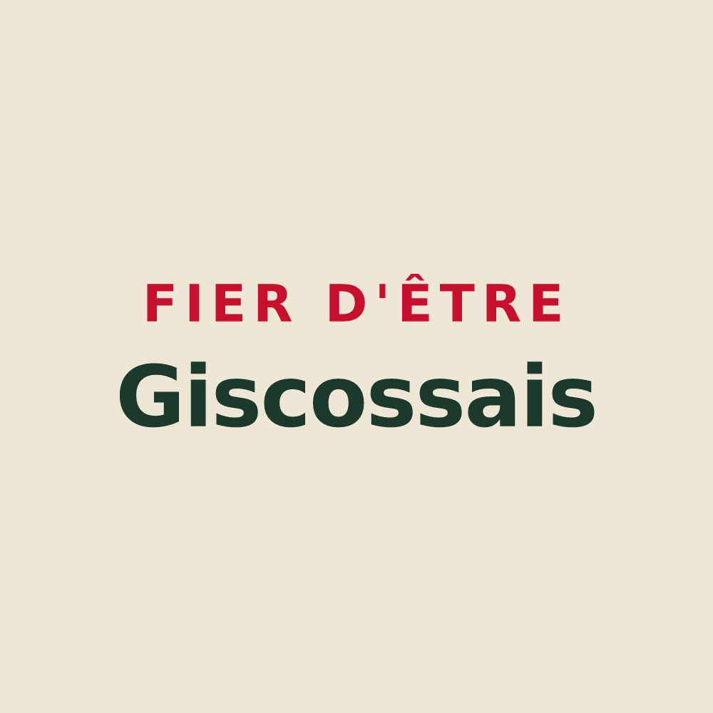 Tote bag « Fier d'être Giscossais » — design pour Giscos