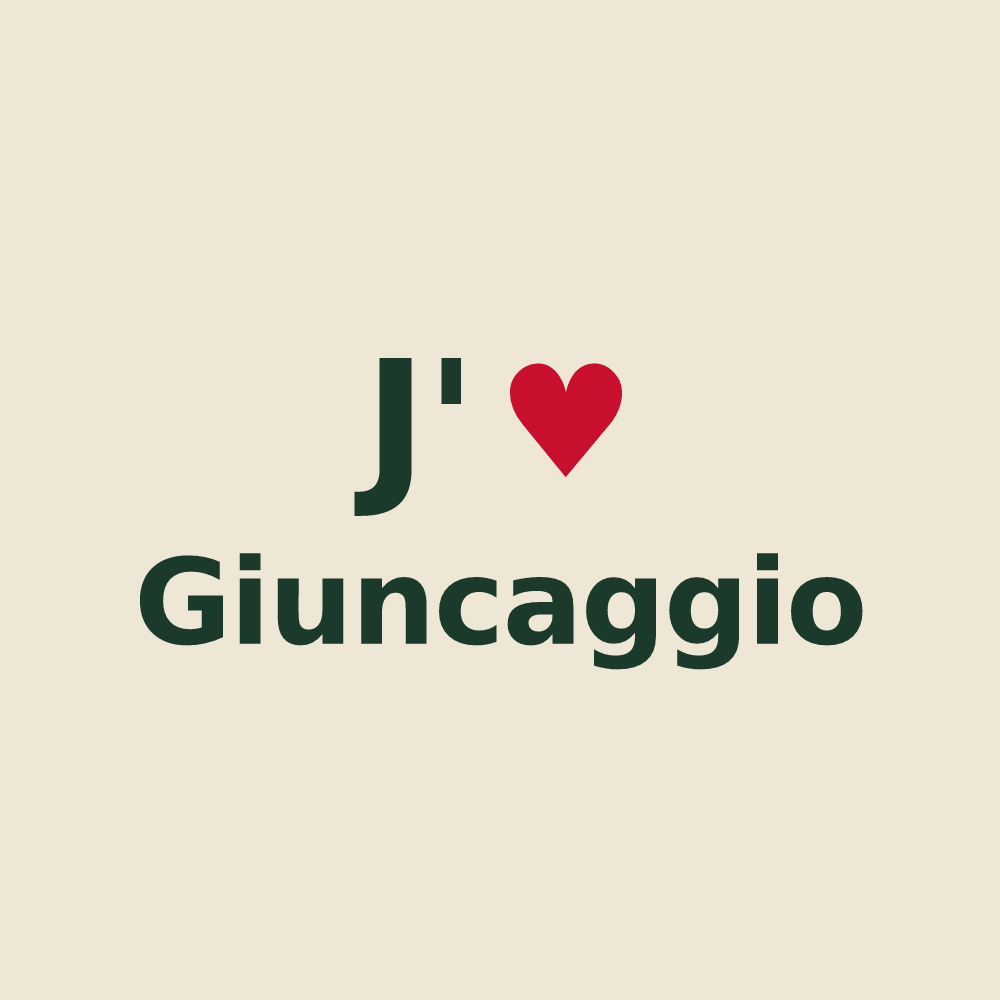 Tote bag personnalisé Giuncaggio — design J'aime Giuncaggio