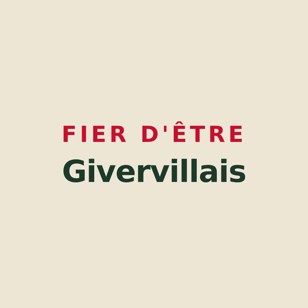 Tote bag « Fier d'être Givervillais » — design pour Giverville
