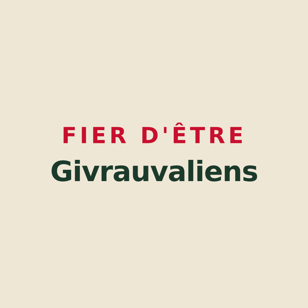 Tote bag « Fier d'être Givrauvaliens » — design pour Givrauval