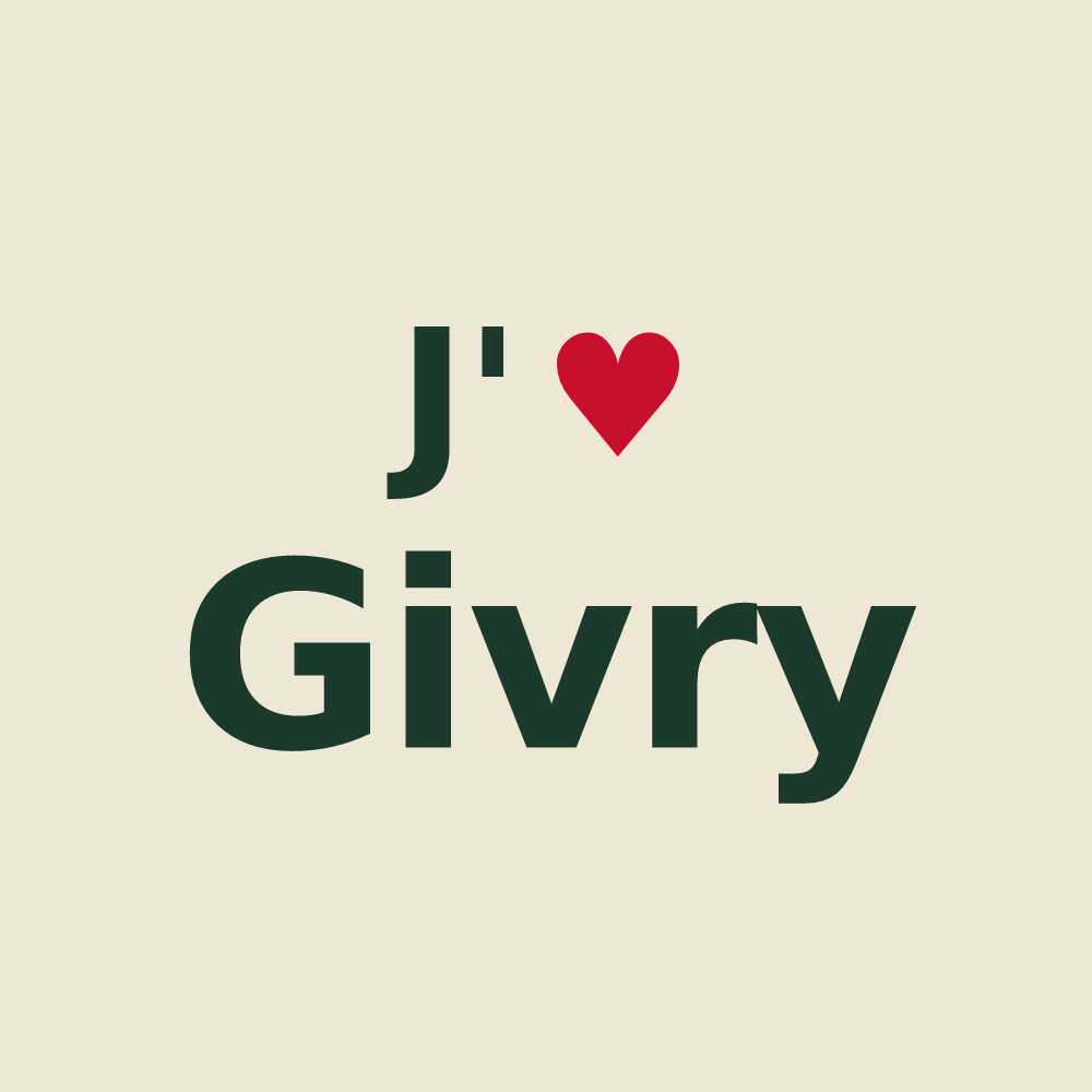 Tote bag personnalisé Givry — design J'aime Givry