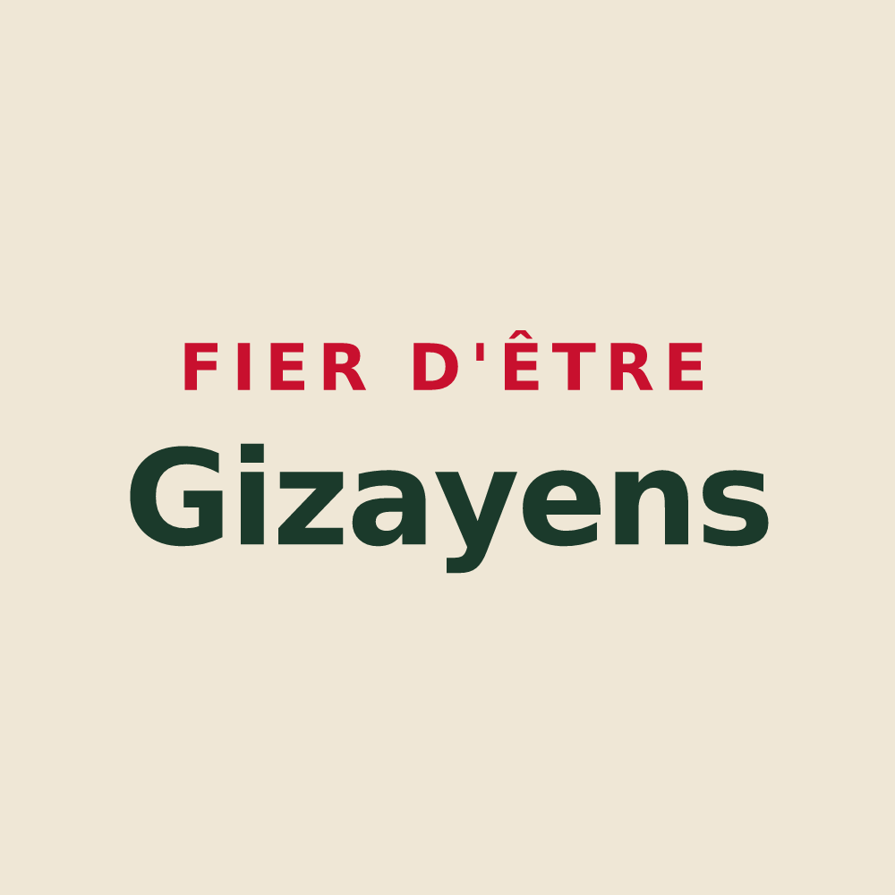 Tote bag « Fier d'être Gizayens » — design pour Gizay
