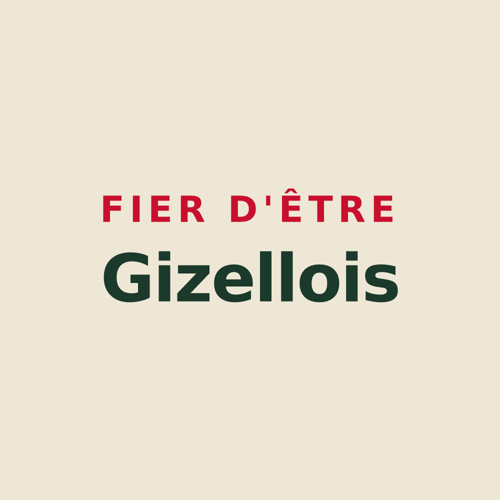 Tote bag « Fier d'être Gizellois » — design pour Gizeux