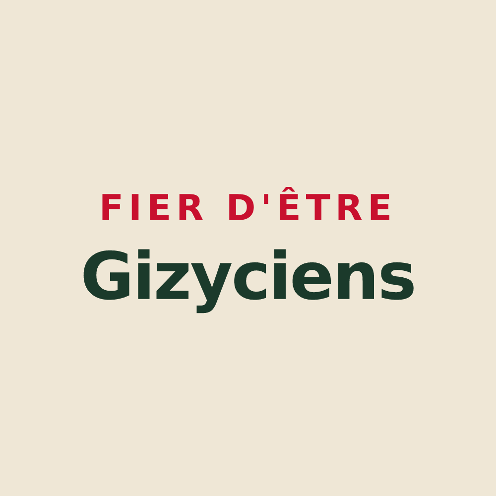 Tote bag « Fier d'être Gizyciens » — design pour Gizy