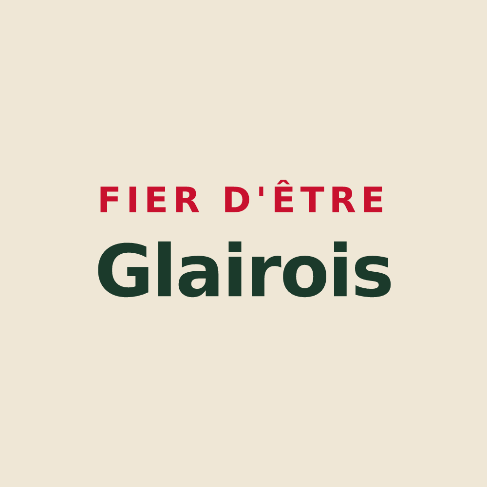 Tote bag « Fier d'être Glairois » — design pour Glaire