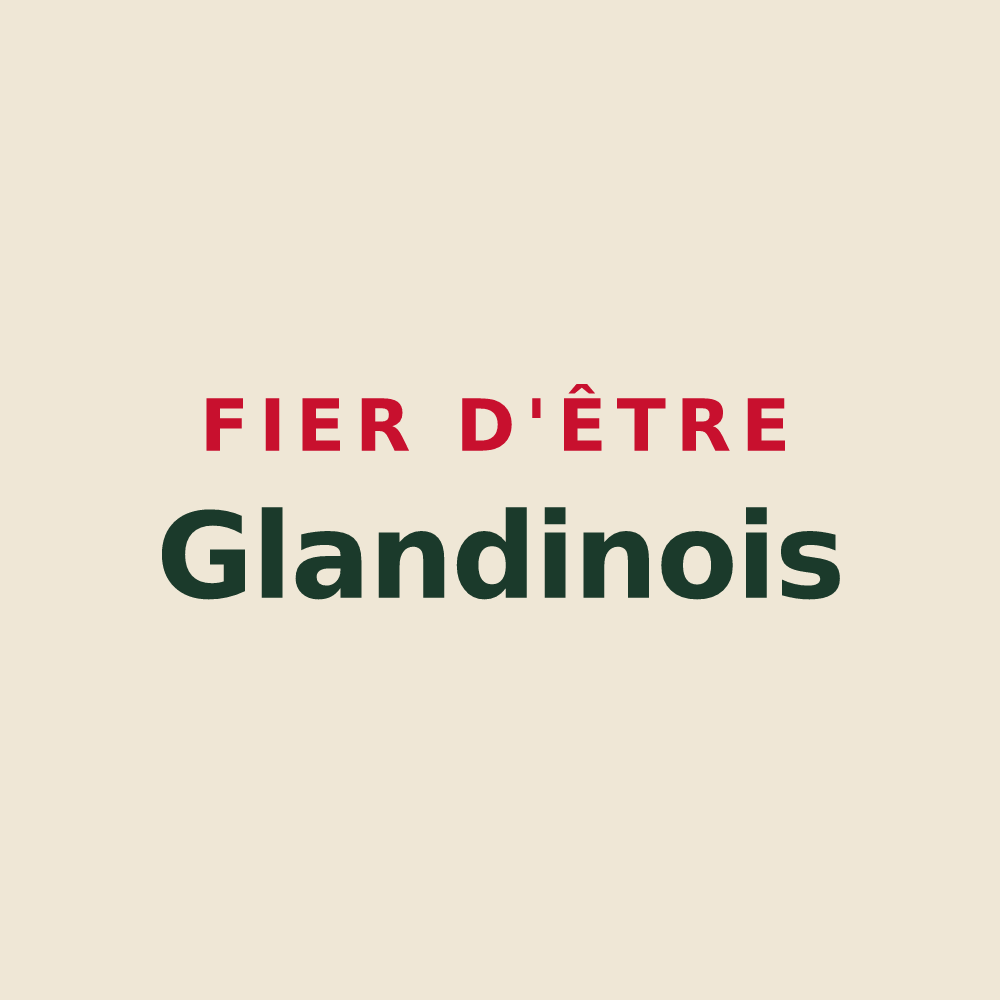 Tote bag « Fier d'être Glandinois » — design pour Gland
