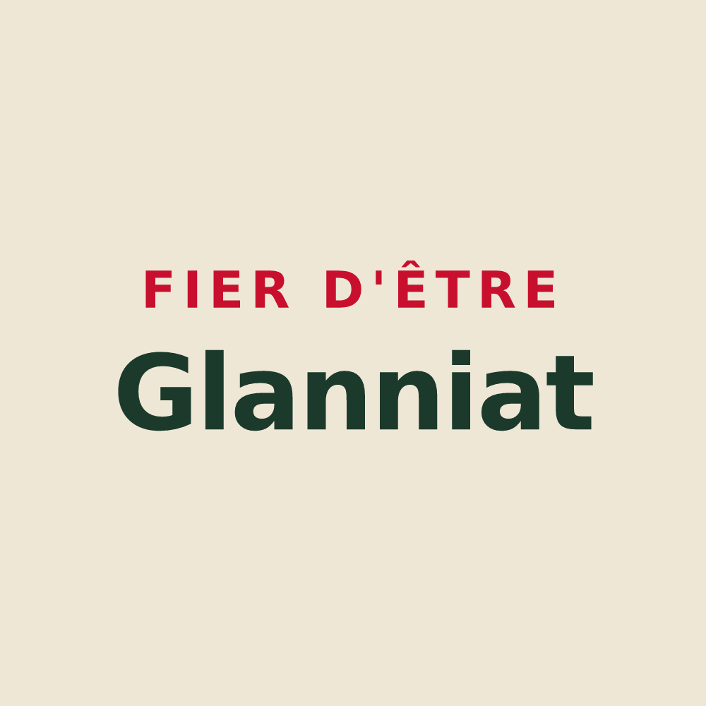Tote bag « Fier d'être Glanniat » — design pour Glannes