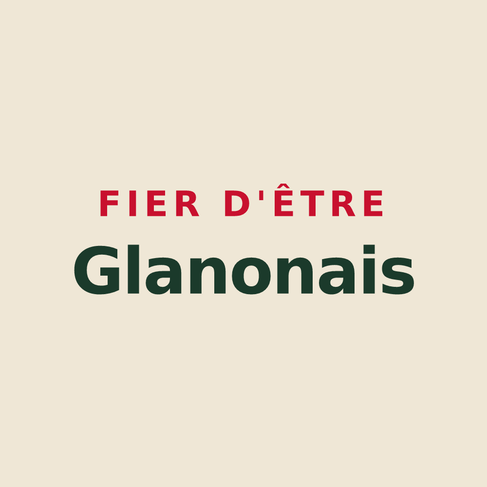 Tote bag « Fier d'être Glanonais » — design pour Glanon