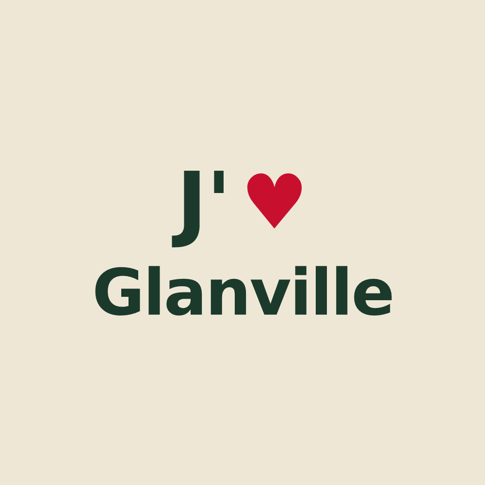 Tote bag personnalisé Glanville — design J'aime Glanville