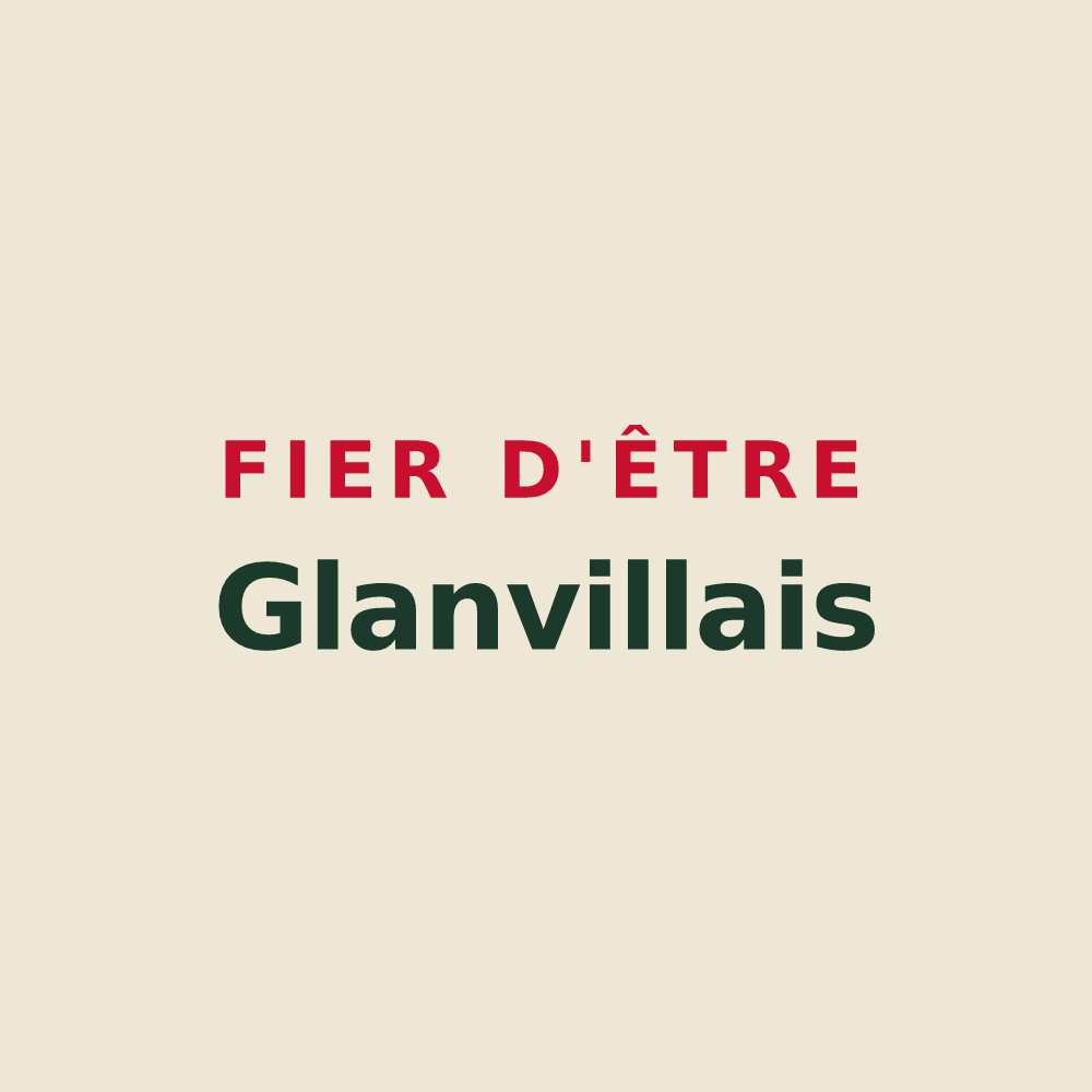 Tote bag « Fier d'être Glanvillais » — design pour Glanville