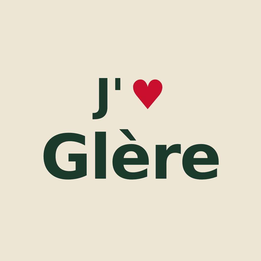 Tote bag personnalisé Glère — design J'aime Glère