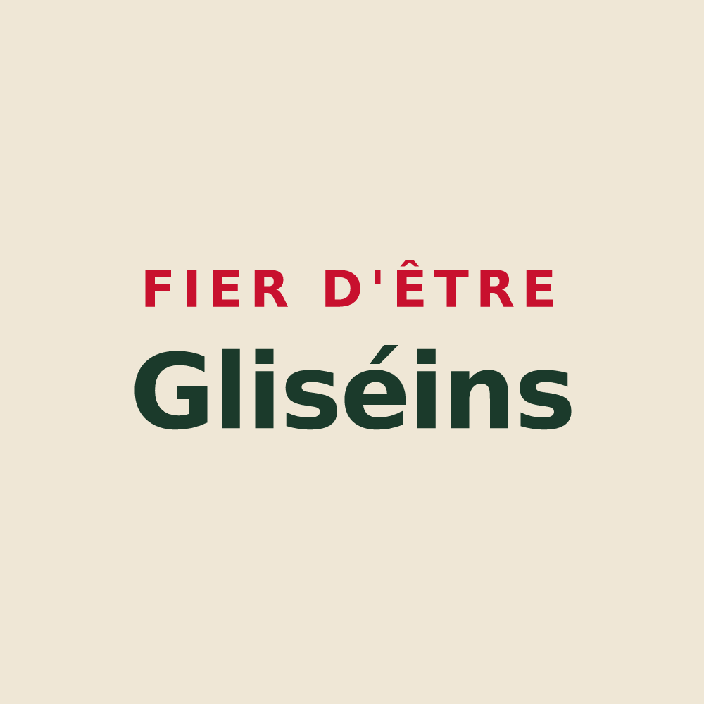 Tote bag « Fier d'être Gliséins » — design pour Glisy