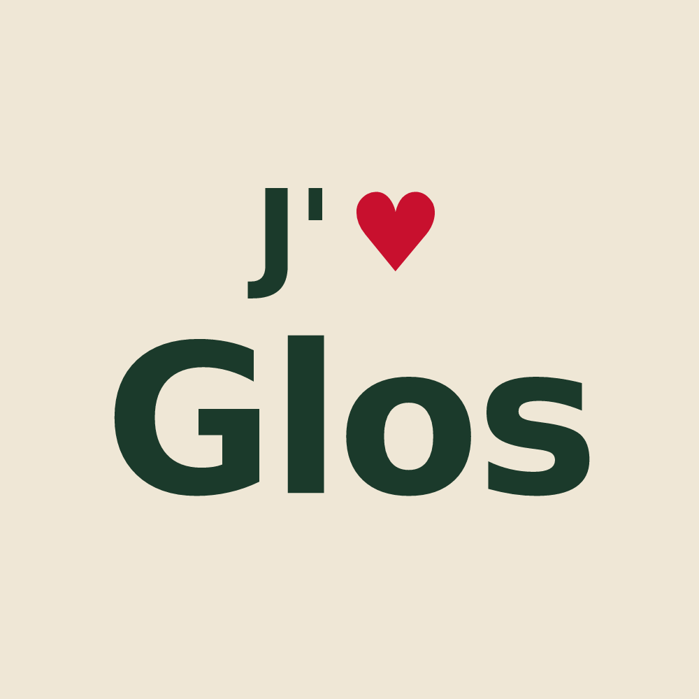 Tote bag personnalisé Glos — design J'aime Glos