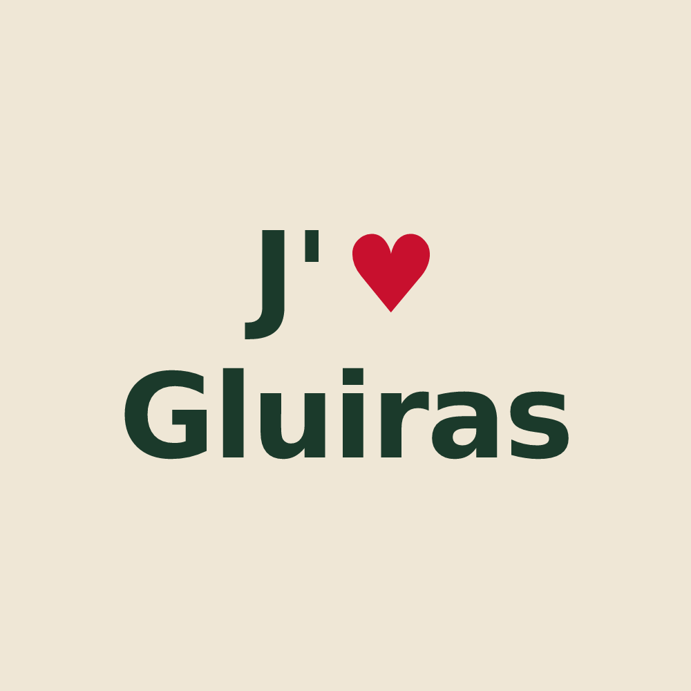 Tote bag personnalisé Gluiras — design J'aime Gluiras